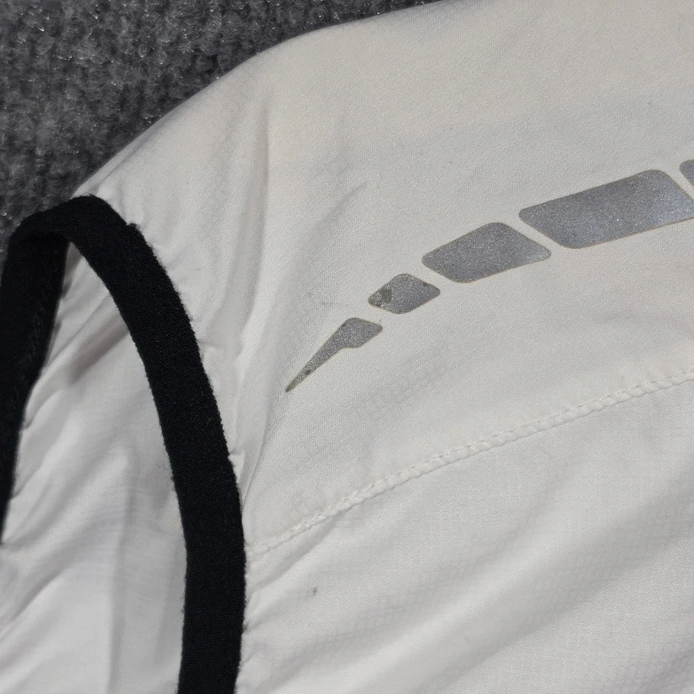 Pearl Izumi Vest Mems Medium Elite Barrier Cycling White Reflective Wind Gilet